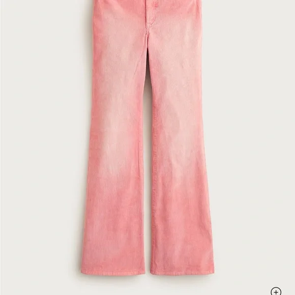 J. Crew Pink Flare Corduroy Pants - Picture 3 of 5